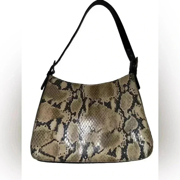 Enzo Angiolini Snakeskin Purse Beautiful Adjustable Strap - Picture 6 of 8